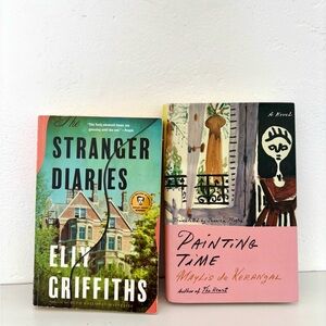 Lot of two books- Stranger Diaries and Painting Time